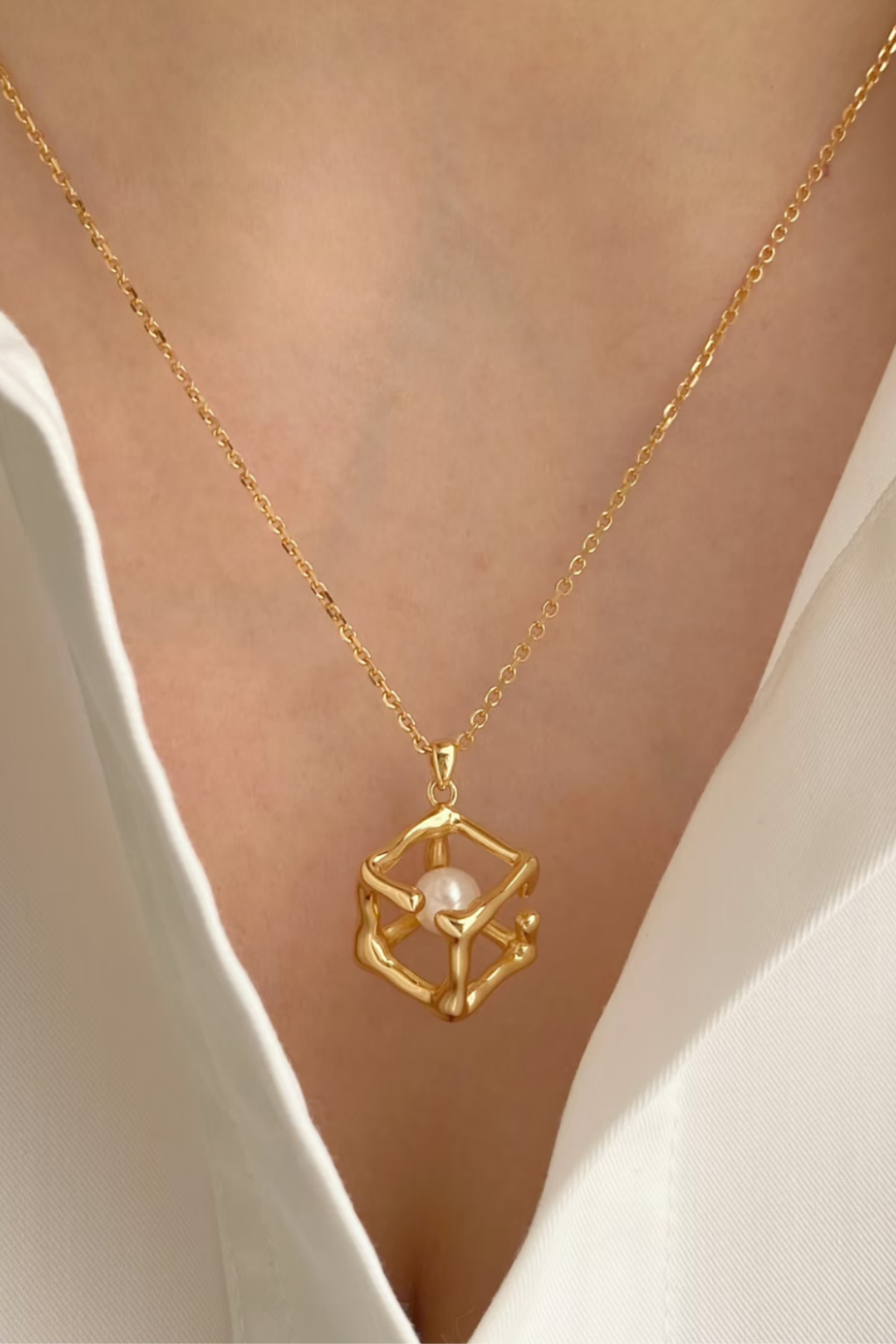 Celestial Cube Necklace