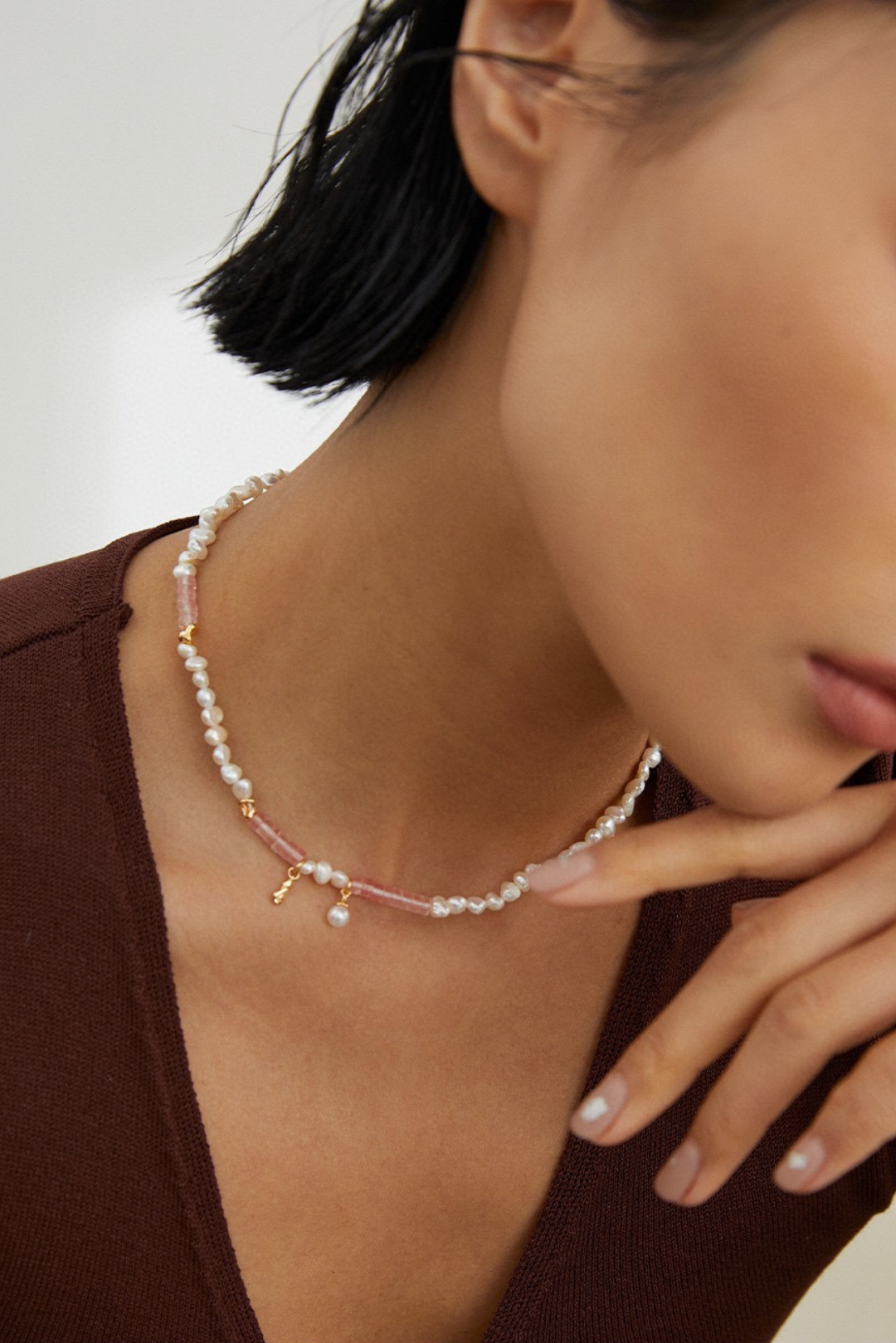 Rosé Whisper Necklace
