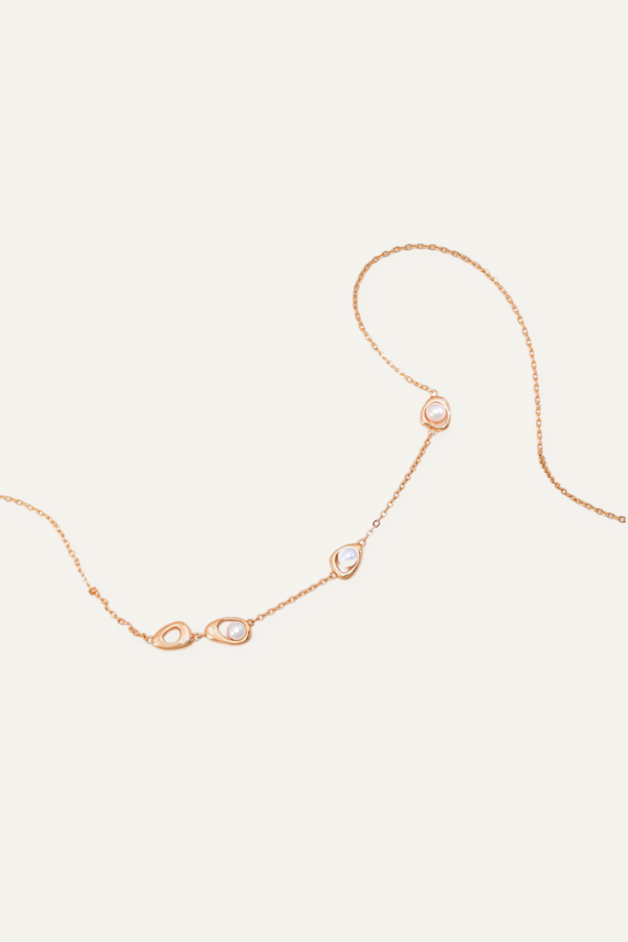 Lunar Drift Pearl Necklace