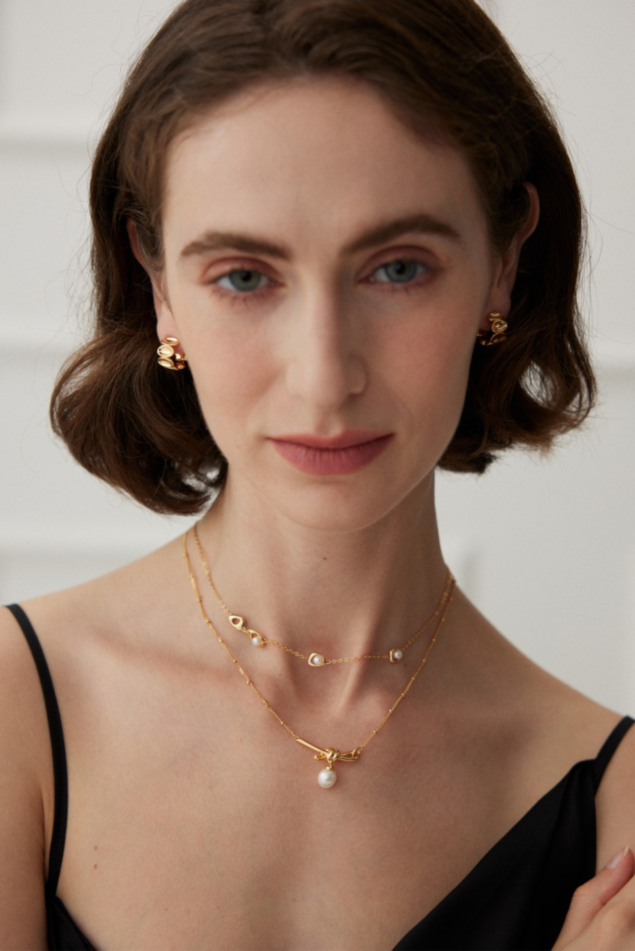 Lunar Drift Pearl Necklace