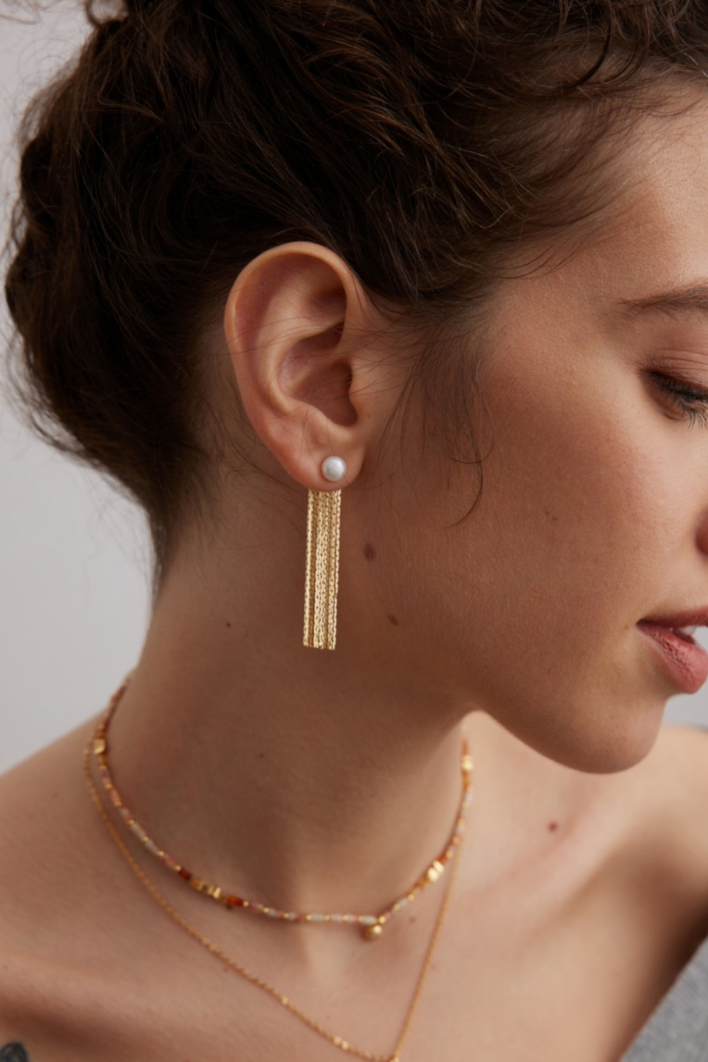 Boucles d'oreilles pendantes Selene