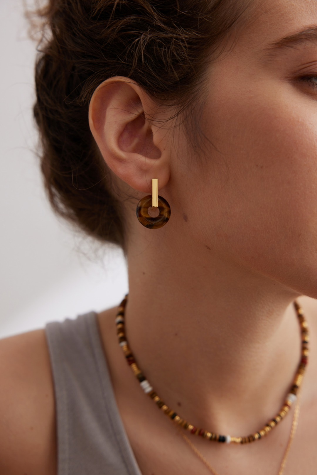 Solara Tiger Eye Earrings